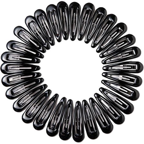 1 lot Pinces à cheveux acrylique, 5 cm, coloris beige/noir/foncé, pour enfants et femmes (1/5)