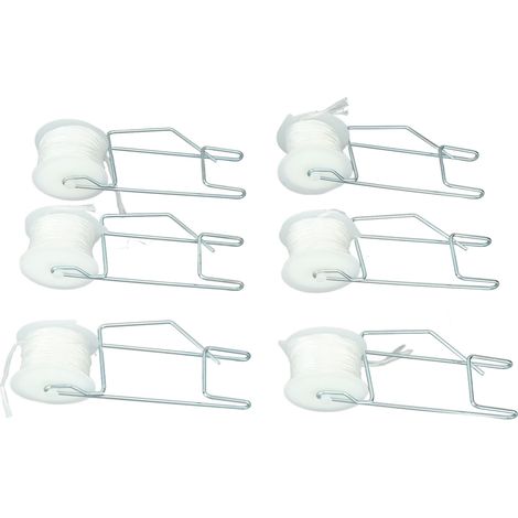 Kit de 6 supports à tomates pour serre, avec 15 mètres de fil. (1/5)