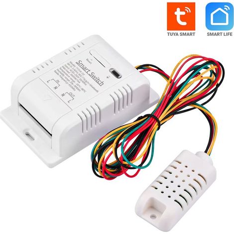 Tuya Smart Switch WiFi di Temperature con Monitoraggio Consumi e Telecomando Con Sonda Temperatura e Umidità
