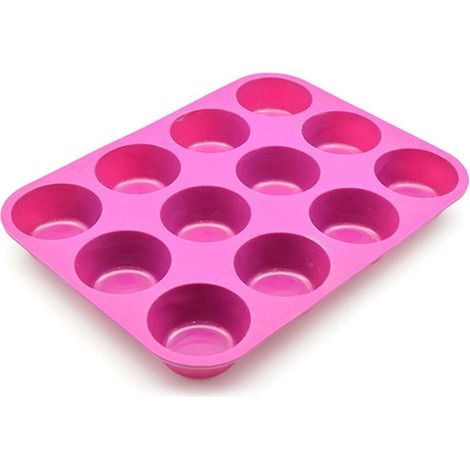 SLD molde silicona 12 magdalenas 34x23x4 cm , Molde silicona 12 magdalenas 34 x 23 x 4 cmFabricada en silicona de alta calidadHueco para 12 magdalenas, muffins o cupcakes
