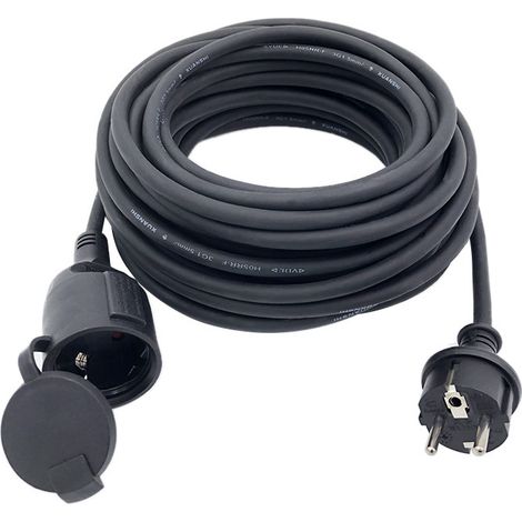 Rallonge de jardin-H05RR-F 3G1.5mm2 Noir 25m (1/5)