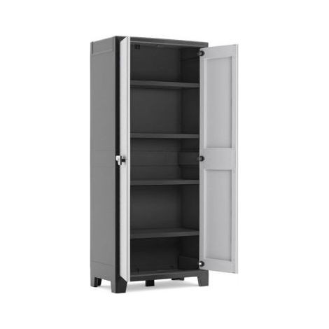 Keter Armadio Alto Titan con Ripiani Regolabili, da interno ed esterno, 80 x 44 x 182 cm (1/10)
