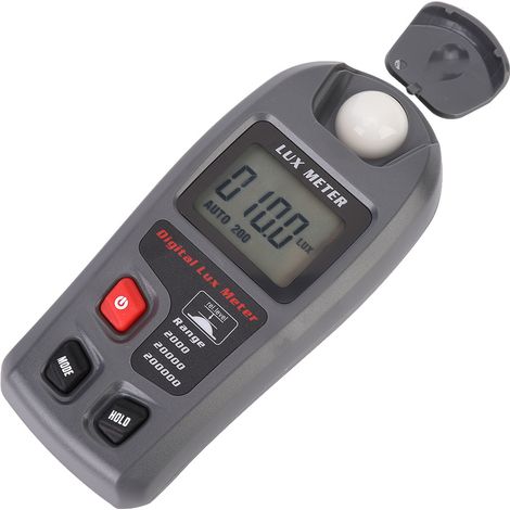 Luxmètre électronique numérique portable, photomètre avec une plage de mesure de 200 000 lux. (1/5)