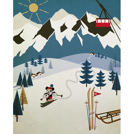 Poster XXL Disney Mickey Alpine l200 x H250 cm (1/4)