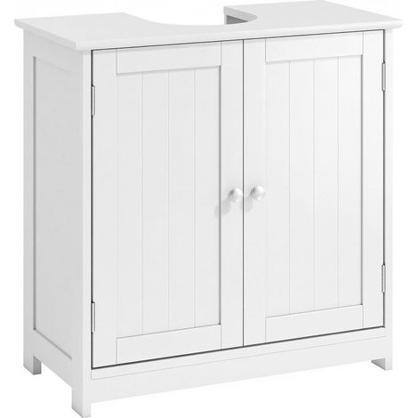 Meuble Salle de Bain sous Lavabo 60 x 30 x 60 cm Blanc (1/5)