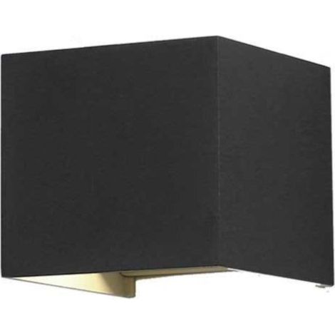 Applique Murale Design LED 6W IP54 Carré - Blanc Chaud  / Noir - SILUMEN