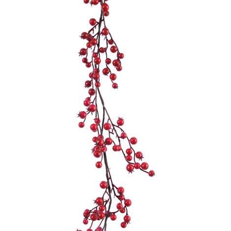 Girlande mit lackierten Beeren H 180 cm (1/2)