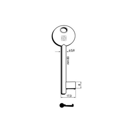 SILCA 6P3D CHIAVE PATENT PARI BRONZATA Q.TA 5