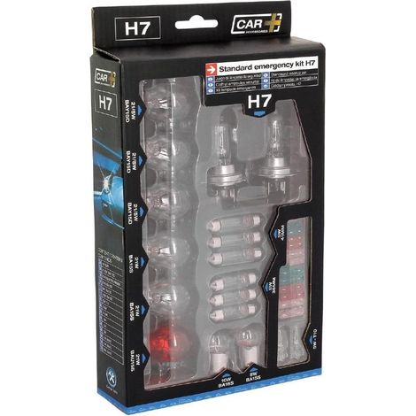 Coffret d'ampoules H7 12V – Pack de 16 ampoules et 12 fusibles – Éclairage performant pour véhicules – Installation facile – Sumex