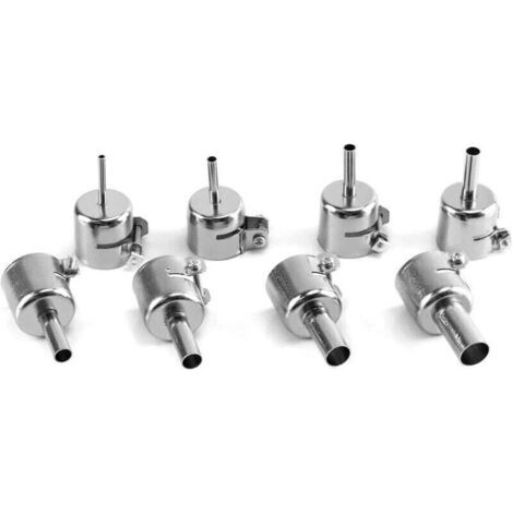 8pcs Kits de Buses de Soudage , pour station de soudage à air chaud série 850, outil de buse pour station de soudage pour pistolet à air chaud (3/4/5/6/7/8/10/12 mm)