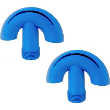 Lot de 2 Buses d’Aération pour Piscine – Filetage 3/4 Pouce – ABS – Tête de Fontaine – Pour Mouvement de l’Eau et Décoration – Usage Piscine-Bleu (1/5)