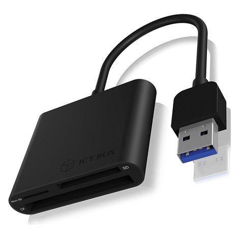 ICY BOX Lecteur de cartes IB-CR301-U3, CF, SD, Micro, port USB 3.0 (1/5)