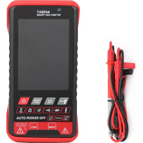 Multimètre Intelligent Portable TA804B Écran Couleur HD - Automatique et Manuel (1/5)