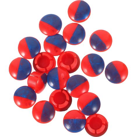 Bouton Indicateur de Robinet Chaud Froid Rouge Bleu 20 Pièces (1/5)