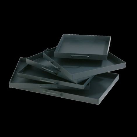 Bac à cendres en acier 52x42cm – Tiroir pour cheminée et poêle à insert – Récupération facile des cendres – Dixneuf