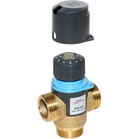 Afriso Brauchwassermischer Thermisches Mischventil ATM 561 DN20 1AG 20 bis 43°C 2,5m³/h 78283 (1/2)