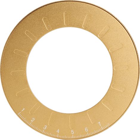 12,5 cm flexibles, kreisförmiges Zeichenwerkzeug – Runde Messschablone aus Edelstahl zum Malen (1/5)