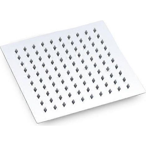 Pommeau de douche de salle de bain grand format, pommeau de douche pressurisé à effet pluie, pommeau de douche unique en acier inoxydable 304 (1/5)