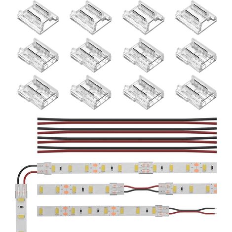SMD 2 broches 10 mm Lot de 12pcs connecteurs transparents (1/5)