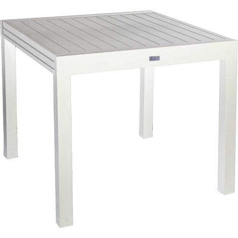 Tavolo in alluminio Sullivan allungabile bianco (1/5)