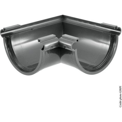 GIRPI Angle mixte à joint pour gouttière demi-ronde développé 25 Tdl80a pvc