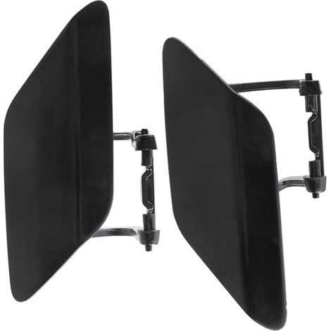 1 pair, Color: Black, Material: ABS, Car Headlight Washer Cover, Front Bumper Sprayer Cover 2128600 (1/5)