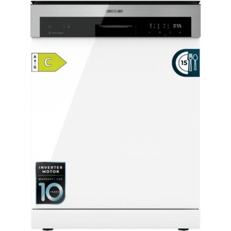 Cecotec Bolero Aguazero 6500 Lavavajillas 60Cm 15 Cubiertos 6 Programas C Blanco