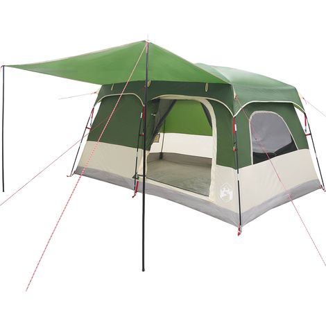 Tienda Familiar con techo Verde 380 x 260 x 190 cm Poliéster