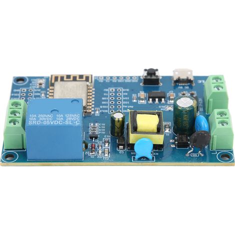 Module Relais 1 Canal WIFI ESP8266 Carte Développement DIY Broches Composant Électronique Compatible Arduino IoT (1/5)