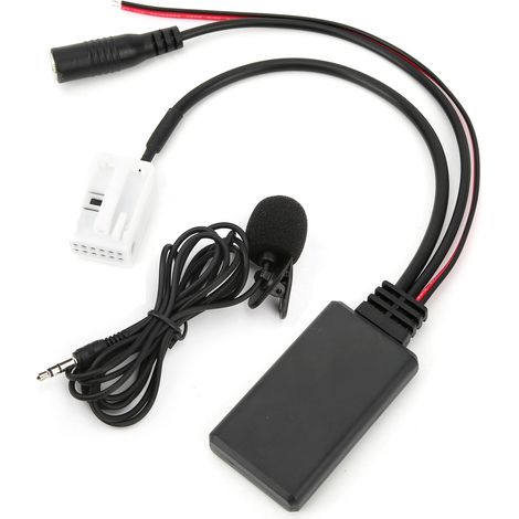 Adaptateur audio Bluetooth 5.0 AUX avec microphone mains libres, compatible avec A4 B7 TTs TT A8 R8 A3 (1/5)