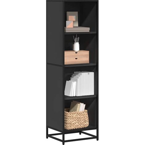 Bücherregal Schwarz 40x35x139 cm Holzwerkstoff