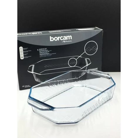 Pasabahce Borcam Premium Auflaufform Rechteckig, hitzebeständig, Backform hitzebeständig, Familienessen 2,7L