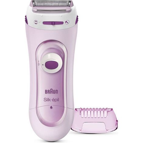 Rasoio elettrico donna Braun Silk·épil LS5100 senza fili testina arrotondata + rifinitore zone sensibili (1/5)