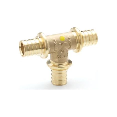 Raccordo a T LX+G Ø25x25x16mm in ottone - Rehau