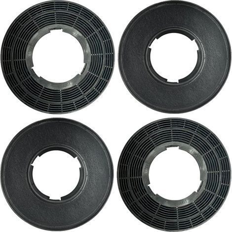 Lot de 2 filtres à charbon actif - Filtre rond pour hotte de cuisine (1/5)