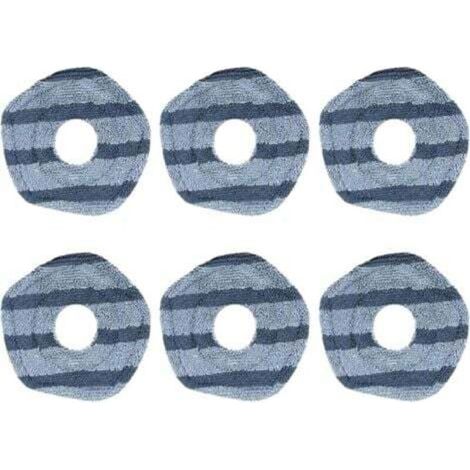Set of 6 washable mop pads for Eufy X10 Pro Omni vacuum cleaners and Eufy X9 Pro robot vacuum cleaners, washable and reusable, parts, accessories, vacuum cleaner mop pads