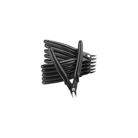 Seitenschneider, Elektronik-Schneidzange, Präzisions-Diagonalschneider, ideal für Kabel, Schmuck und Heimwerkerprojekte – Schwarz – Crezuo