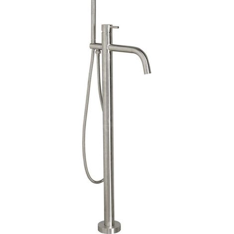 Sapho Minimal - Mitigeur de baignoire pour montage au sol, inox MI021 (1/3)