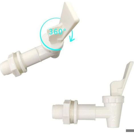Robinet De Distribution - 18 Mm - Tige 2 5 Cm - Pour Bouteilles Bouilloires Distributeurs D Eau - Lot De 2 (1/5)