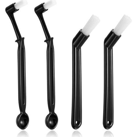 Juego de cepillos de limpieza para cafeteras - 4 piezas, apto para máquinas de espresso y molinillos de café.