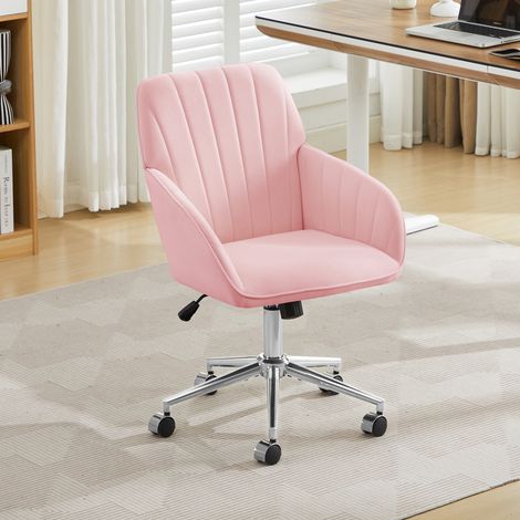 Bureau ajustable en hauteur pour domicile et chambre à coucher, fauteuil tournant ergonomique avec soutien lombaire, idéal pour de longues périodes assises. (1/4)