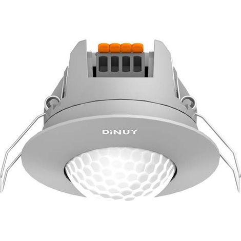 360°-Bluetooth-Einbaumelder für die Decke (3000W 2000lm 230V) IP40 Ø8x6,3x6,3cm silberfarben