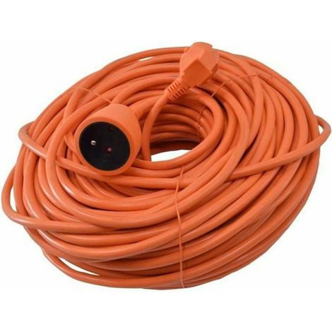 i-watts Verlängerungskabel 50m orange robust für den Außenbereich