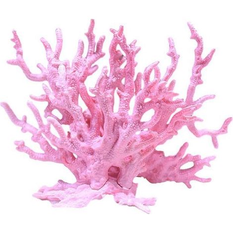 Décoration d'aquarium brume de corail artificielle, branches de corail, rose (1/4)