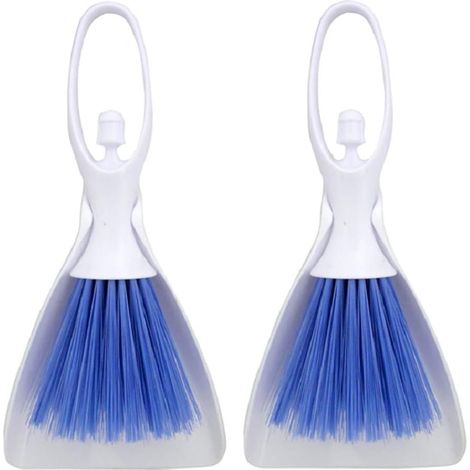 Scopa e paletta portatili in plastica con gancio per la pulizia della casa, piccoli animali, criceti e topi, design a forma di angelo