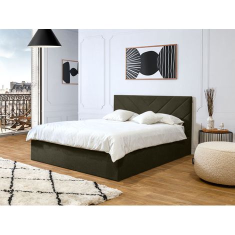BOBOCHIC - Lit coffre ROMANE 160x200 Vert (1/5)