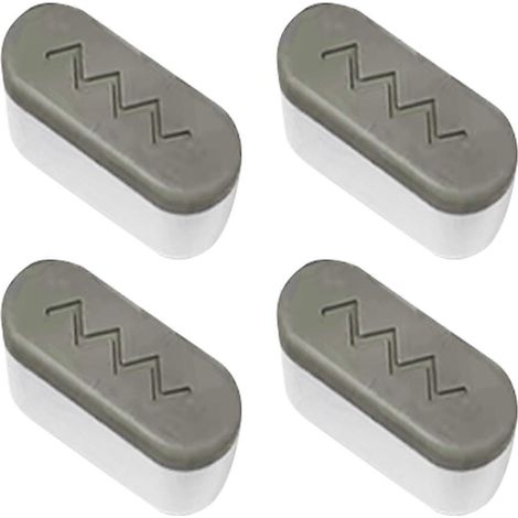 Lot de 4 butoirs universels pour abattant de toilettes avec adhésif puissant - Patins antidérapants et anti-vibrations pour toutes les toilettes (1/5)