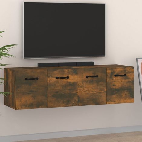 vidaXL Wall Cabinets 2 pcs Smoked Oak 80x35x36.5 cm Engineered Wood (1/5)
