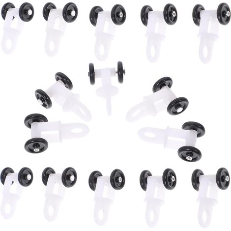 pices Lot de roulettes pour Tringle Rideaux Poulies Mtal et (1/5)
