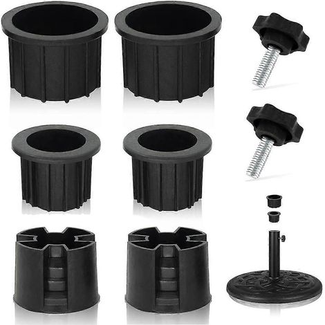 Lot de 8 bouchons et capuchons pour trous de support de parasol, stabilisateurs de base pour parasol de terrasse (1/5)